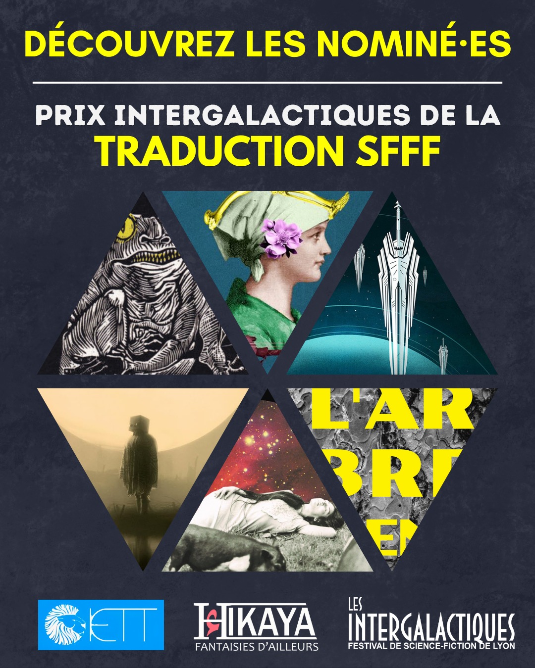 La sélection du Prix Intergalactiques 2026 de la Traduction !